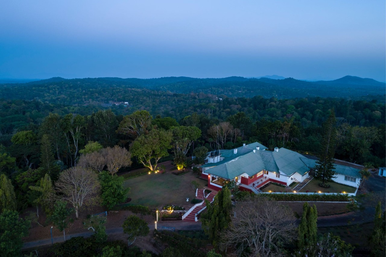 Aerial View - Pollibetta Bungalow, Coorg