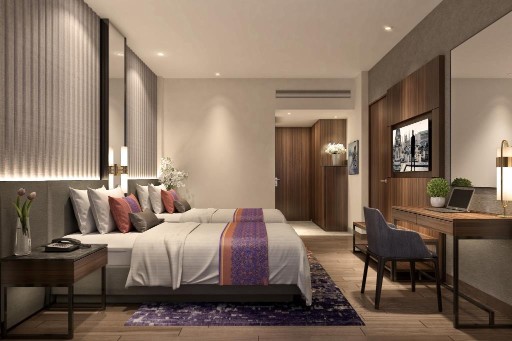 Premium Room Twin Bed View - Vivanta Kolkata EM Bypass Premium Room Twin Bed View at Vivanta Kolkata EM Bypass