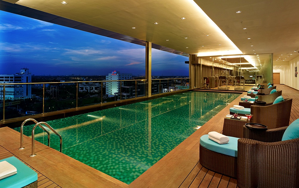 Swimming Pool View - Vivanta Kolkata EM Bypass Swimming Pool View at Vivanta Kolkata EM Bypass