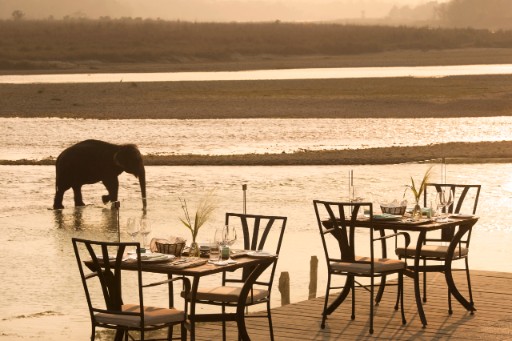 Riverside Dinner at Meghauli Serai, A Taj Safari- Chitwan National Park