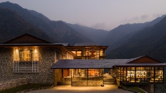 Taj Rishikesh Resort & Spa, Uttarakhand - House Facade Twilight in Rishikesh