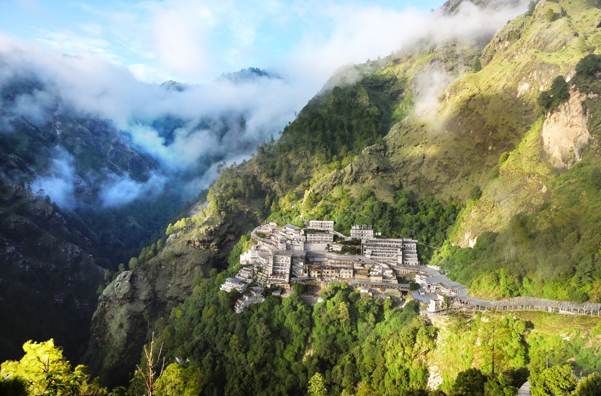 Vaishno Devi Shrine Aerial View