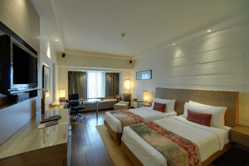 Premium Hotel Room in Panaji with Twin Bed & City View - Vivanta Goa, Panaji