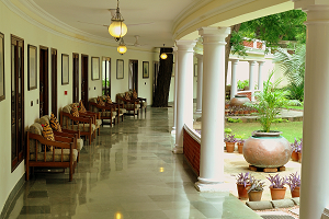 Luxury Room Corridor at Vivanta Sawai Madhopur Lodge, Ranthambore