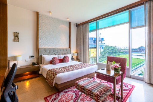 Deluxe Bedroom With Garden View at Vivanta Bengaluru, Whitefield