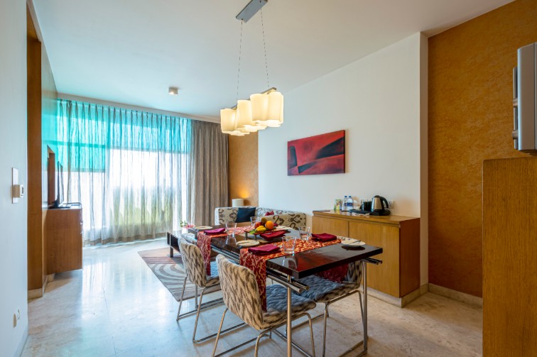 Dining Area at Deluxe Suite at Vivanta Bengaluru, Whitefield