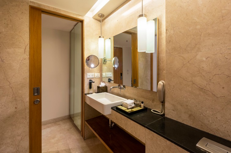 Luxury Bathroom at Premium Suite at Vivanta Bengaluru, Whitefield