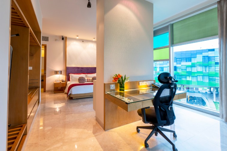 Premium Suite Living Space at Vivanta Bengaluru, Whitefield
