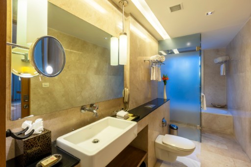 Bathroom at Premium Suite at Vivanta Bengaluru, Whitefield