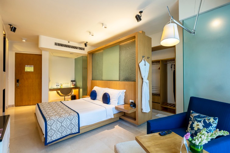 Luxury Bedroom at Superior Room at Vivanta Bengaluru, Whitefield