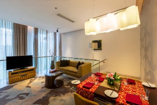 Living Room at Vivanta Suite at Vivanta Bengaluru, Whitefield