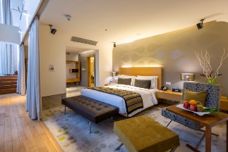 Luxury Bedroom at Vivanta Suite at Vivanta Bengaluru, Whitefield