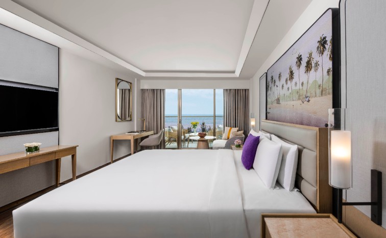 Vivanta Goa Miramar Premium Room King Bed with Balcony and Sea View​