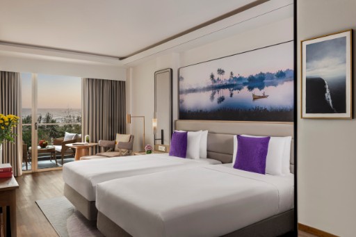 Vivanta Goa Miramar, Premium Room Twin Bed Sea View with Balcony​